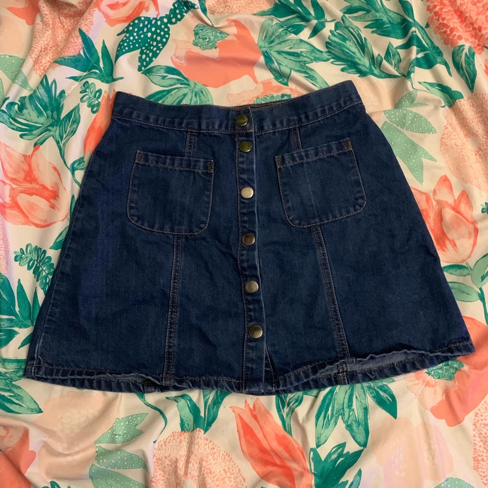 Button down skirt